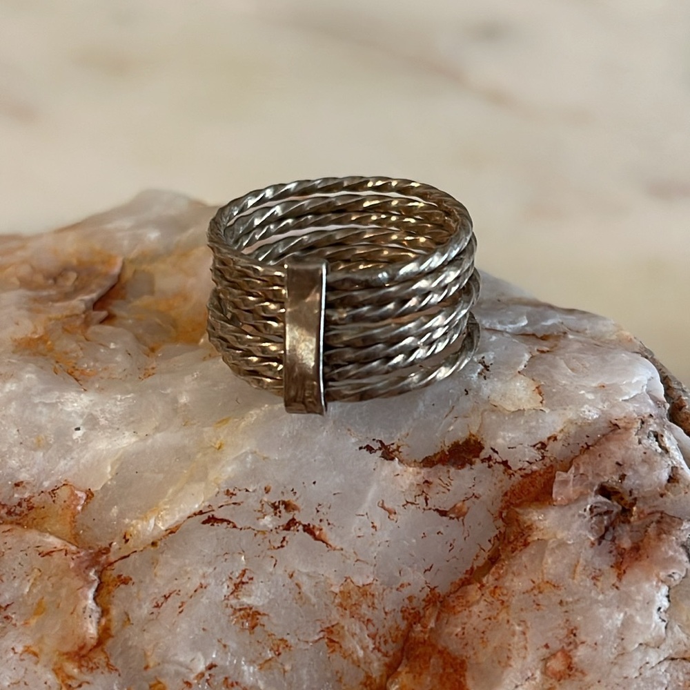 Sterling Silver Multi- Layer Ring - image 1